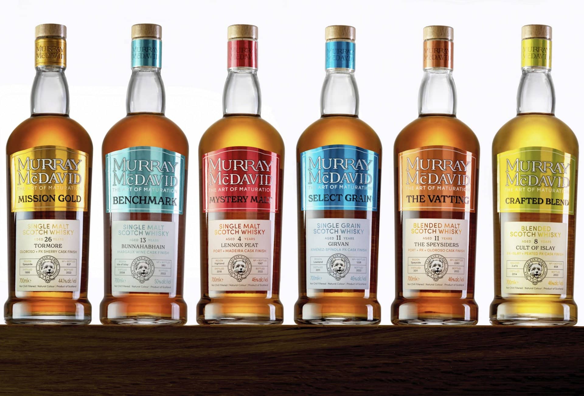 Murray McDavid Whisky Bottles