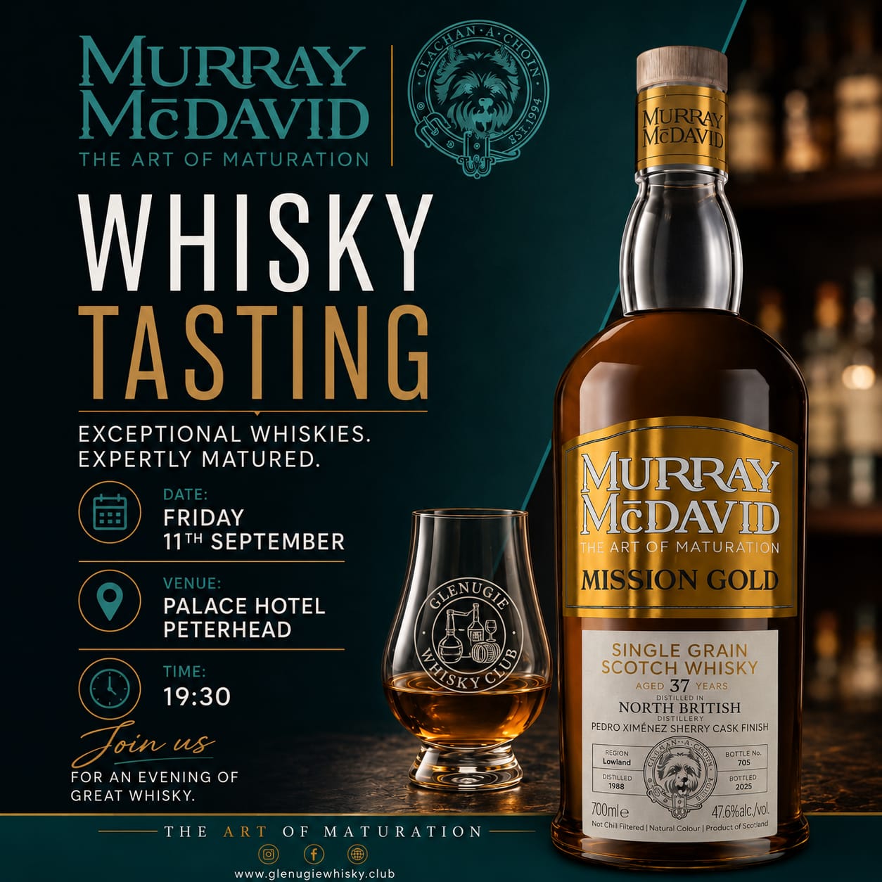 Murray McDavid tasting event poster