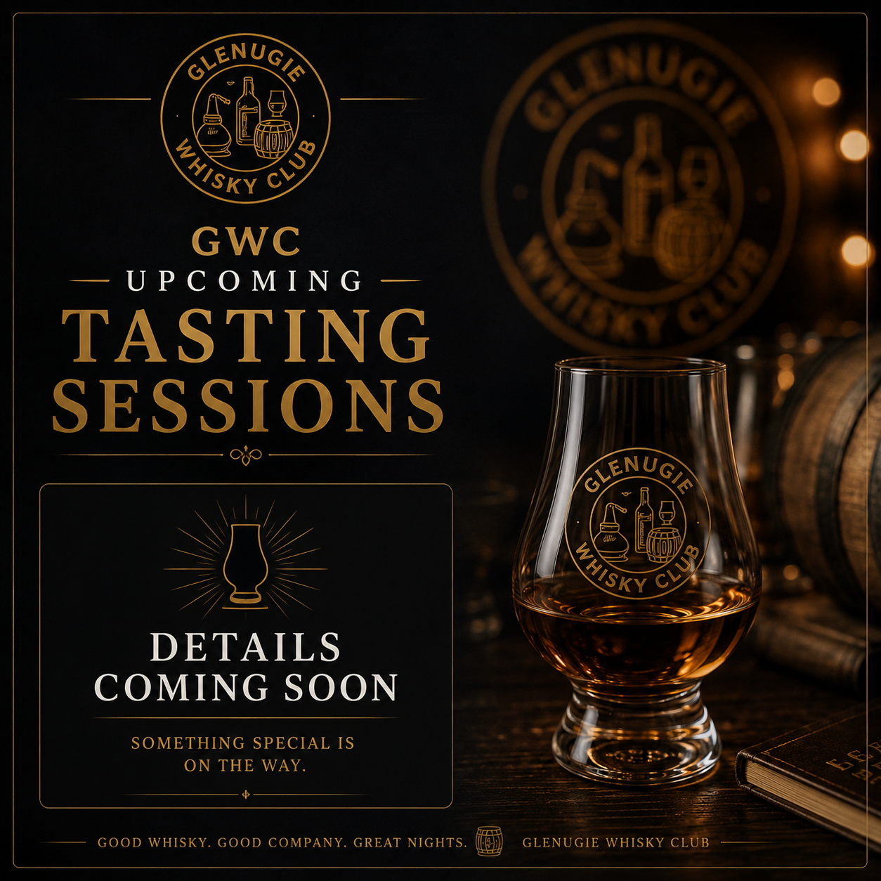 Future Glenugie Whisky Club tasting event poster placeholder